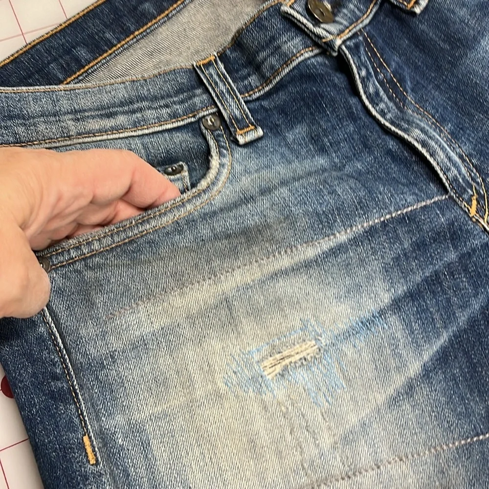 RAG & BONE "The Dre" Distressed Cotton Surfer Rep Wash Boyfriend Jean SZ 29 - Picture 6 of 16